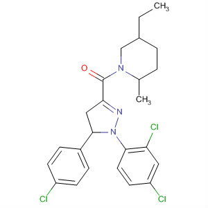 Methanone,[5-(4-chlorophenyl)-1-(2,4-dichlorophenyl)-4,5-dihydro-1H-pyrazol-3-yl](5-ethyl-2-methyl-1-piperidinyl)-