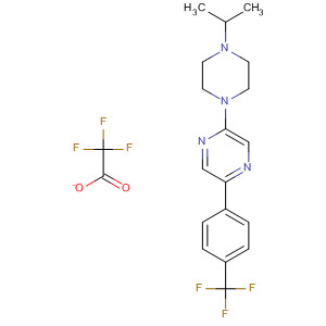 Pyrazine,2-[4-(1-methylethyl)-1-piperazinyl]-5-[4-(trifluoromethyl)phenyl]-,2,2,2-trifluoroacetate (1:1)