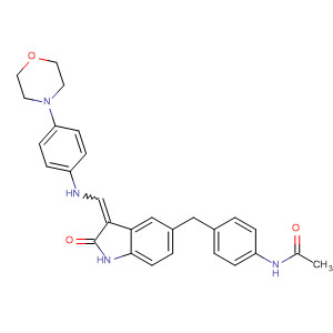 Acetamide,N-[4-[[2,3-dihydro-3-[[[4-(4-morpholinyl)phenyl]amino]methylene]-2-oxo-1H-indol-5-yl]methyl]phenyl]-
