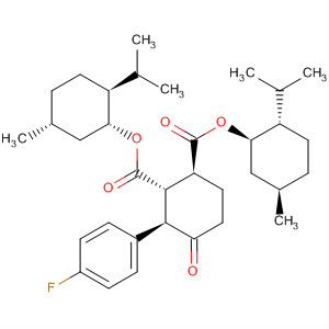 1,2-Cyclohexanedicarboxylic acid, 3-(4-fluorophenyl)-4-oxo-,1,2-bis[(1R,2S,5R)-5-methyl-2-(1-methylethyl)cyclohexyl] ester,(1S,2S,3R)-