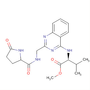 L-Valine,N-[2-[[[(5-oxo-2-pyrrolidinyl)carbonyl]amino]methyl]-4-quinazolinyl]-,methyl ester