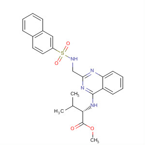 L-Valine, N-[2-[[(2-naphthalenylsulfonyl)amino]methyl]-4-quinazolinyl]-,methyl ester