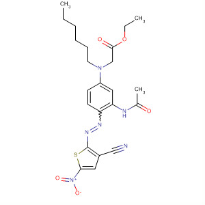 Glycine,N-[3-(acetylamino)-4-[(3-cyano-5-nitro-2-thienyl)azo]phenyl]-N-hexyl-,ethyl ester
