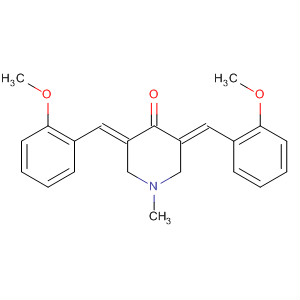 4-Piperidinone, 3,5-bis[(2-methoxyphenyl)methylene]-1-methyl-,(3E,3E)-