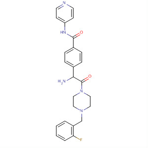Benzamide,4-[1-amino-2-[4-[(2-fluorophenyl)methyl]-1-piperazinyl]-2-oxoethyl]-N-4-pyridinyl-