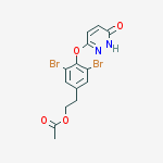3(2H)-Pyridazinone, 6-[4-[2-(acetyloxy)ethyl]-2,6-dibromophenoxy]-