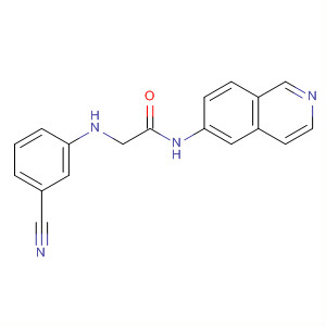 Acetamide, 2-[(3-cyanophenyl)amino]-N-6-isoquinolinyl-