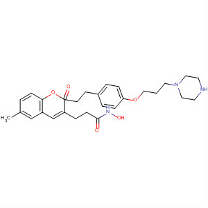 2H-1-Benzopyran-3-propanamide,N-hydroxy-6-methyl-2-oxo-a-[2-[4-[3-(1-piperazinyl)propoxy]phenyl]ethyl]-
