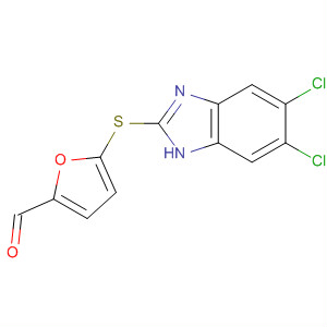 2-Furancarboxaldehyde, 5-[(5,6-dichloro-1H-benzimidazol-2-yl)thio]-