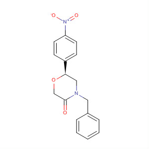 3-Morpholinone, 6-(4-nitrophenyl)-4-(phenylmethyl)-, (6S)-