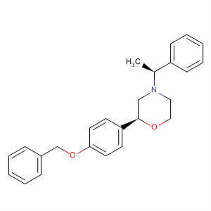 Morpholine, 4-[(1S)-1-phenylethyl]-2-[4-(phenylmethoxy)phenyl]-, (2S)-