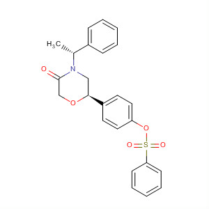 3-Morpholinone,4-[(1R)-1-phenylethyl]-6-[4-[(phenylsulfonyl)oxy]phenyl]-, (6R)-
