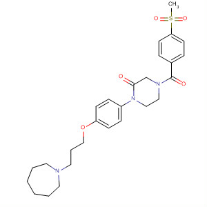 2-Piperazinone,1-[4-[3-(hexahydro-1H-azepin-1-yl)propoxy]phenyl]-4-[4-(methylsulfonyl)benzoyl]-