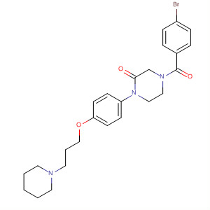 2-Piperazinone,4-(4-bromobenzoyl)-1-[4-[3-(1-piperidinyl)propoxy]phenyl]-