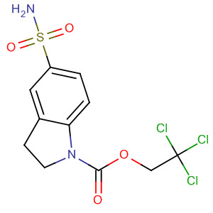1H-Indole-1-carboxylic acid, 5-(aminosulfonyl)-2,3-dihydro-,2,2,2-trichloroethyl ester