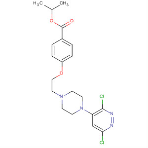 Benzoic acid, 4-[2-[4-(3,6-dichloro-4-pyridazinyl)-1-piperazinyl]ethoxy]-,1-methylethyl ester