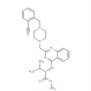 L-Valine,N-[2-[[4-[(2-cyanophenyl)methyl]-1-piperazinyl]methyl]-4-quinazolinyl]-,methyl ester