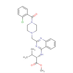 L-Valine,N-[2-[[4-(2-chlorobenzoyl)-1-piperazinyl]methyl]-4-quinazolinyl]-, methylester