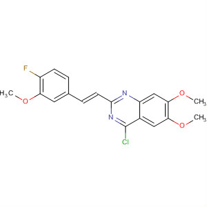 Quinazoline,4-chloro-2-[(1E)-2-(4-fluoro-3-methoxyphenyl)ethenyl]-6,7-dimethoxy-