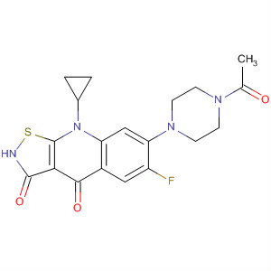 Isothiazolo[5,4-b]quinoline-3,4(2H,9H)-dione,7-(4-acetyl-1-piperazinyl)-9-cyclopropyl-6-fluoro-