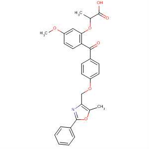 Propanoic acid,2-[5-methoxy-2-[4-[(5-methyl-2-phenyl-4-oxazolyl)methoxy]benzoyl]phenoxy]-
