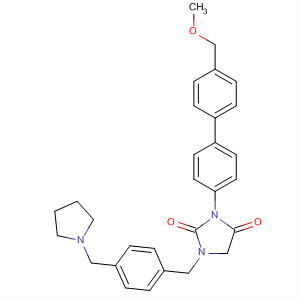 2,4-Imidazolidinedione,3-[4'-(methoxymethyl)[1,1'-biphenyl]-4-yl]-1-[[4-(1-pyrrolidinylmethyl)phenyl]methyl]-