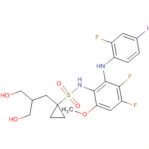 Cyclopropanesulfonamide,N-[3,4-difluoro-2-[(2-fluoro-4-iodophenyl)amino]-6-methoxyphenyl]-1-[3-hydroxy-2-(hydroxymethyl)propyl]-