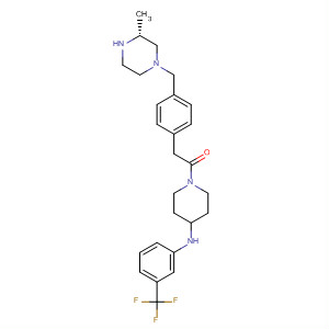 Ethanone,2-[4-[[(3R)-3-methyl-1-piperazinyl]methyl]phenyl]-1-[4-[[3-(trifluoromethyl)phenyl]amino]-1-piperidinyl]-