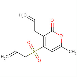 2H-Pyran-2-one, 6-methyl-3-(2-propen-1-yl)-4-(2-propen-1-ylsulfonyl)-