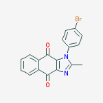 1-(4-bromophenyl)-2-methyl-1H-naphth(2,3-d)imidazole-4,9-dione
