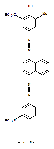 3-methyl-5-[[4-[(3-sulphophenyl)azo]-1-naphthyl]azo]salicylic acid, sodium salt