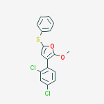 3-(2,4-DICHLORO-PHENYL)-2-METHOXY-5-PHENYLSULFANYLMETHYL-FURAN