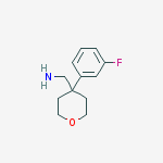 1-[4-(3-FLUOROPHENYL)TETRAHYDRO-2H-PYRAN-4-YL]METHANAMINE