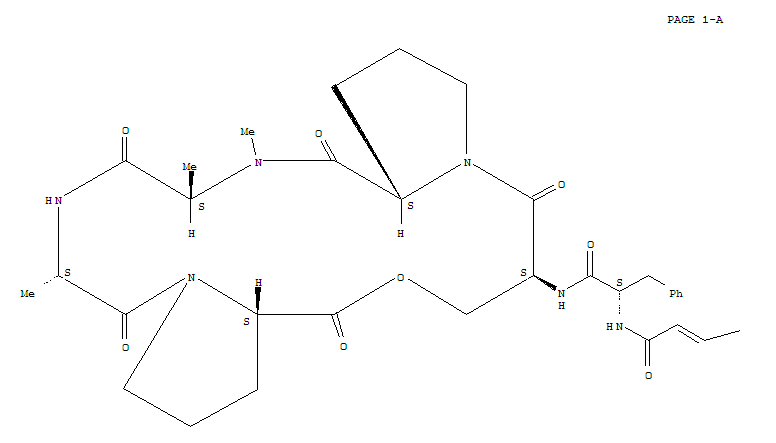 AntibioticA 54556A, 1-[N-(1-oxo-2,4-hexadienyl)phenylalanine]-3-proline-