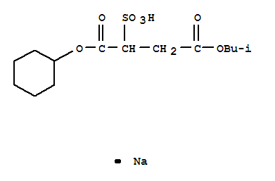 sodium 1-cyclohexyl 4-(2-methylpropyl) sulphonatosuccinate