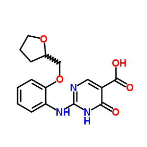 6-oxo-2-{[2-(tetrahydrofuran-2-ylmethoxy)phenyl]amino}-1,6-dihydropyrimidine-5-carboxylic acid