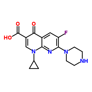 1-cyclopropyl-6-fluoro-4-oxo-7-piperazin-1-yl-1,8-naphthyridine-3-carboxylic Acid