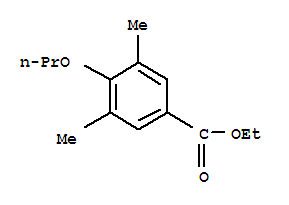 ethyl 3,5-dimethyl-4-propoxybenzoate molecular structure