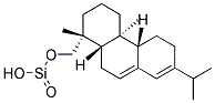 Silicic acid, [[1,2,3,4,4a,4b,5,6,10,10a-decahydro-1,4a-dimethyl-7-(1-methylethyl)-1-phenanthrenyl]methyl] ester, [1R-(1alpha,4abeta,4balpha,10aalpha)]- molecular structure