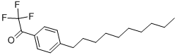  P-Decyl-a,a,a-trifluoroacetophenone molecular structure