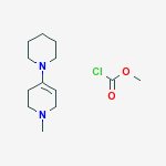 methyl chlorocarbonate - 1-methyl-4-piperidin-1-yl-1,2,3,6-tetrahydropyridine (1:1) molecular structure