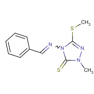 3H-1,2,4-Triazole-3-thione,2,4-dihydro-2-methyl-5-(methylthio)-4-[(phenylmethylene)amino]-