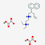diethyl-[2-[2-(1-naphthyl)pent-4-enylammonio]ethyl]ammonium; 2-hydroxy-2-oxo-acetate molecular structure