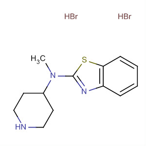 2-Benzothiazolamine, N-methyl-N-4-piperidinyl-, dihydrobromide molecular structure