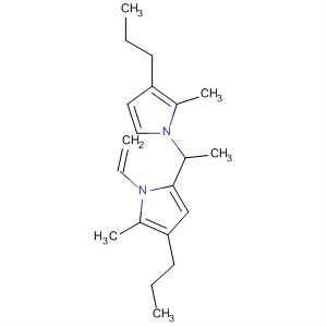 1H-Pyrrole,1-ethenyl-2-methyl-5-[1-(2-methyl-3-propyl-1H-pyrrol-1-yl)ethyl]-3-propyl- molecular structure