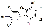 Tetrabromotrichlorodibenzofuran molecular structure