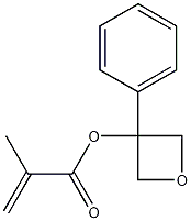 2-METHYLACRYLIC ACID 3-PHENYLOXETAN-3-YL ESTER; 2-METHYL-ACRYLIC ACID (3-PHENYL-3-OXETANYL)METHYL ESTER molecular structure