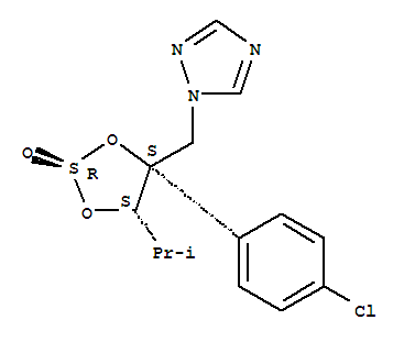 1H-1,2,4-Triazole,1-[[(2R,4S,5S)-4-(4-chlorophenyl)-5-(1-methylethyl)-2-oxido-1,3,2-dioxathiolan-4-yl]methyl]-,rel-