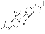 4,4-(HEXAFLUOROISOPROPYLIDENE) DIPHENYL DIACRYLATE molecular structure