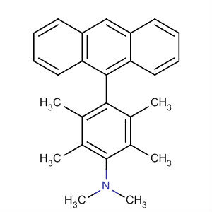 Benzenamine, 4-(9-anthracenyl)-N,N,2,3,5,6-hexamethyl- molecular structure